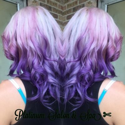 Blonde & Purple Ombre
